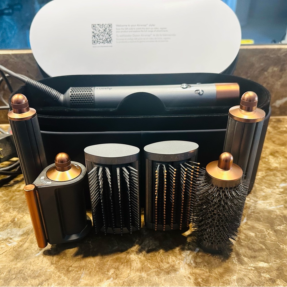 Dyson Hair Styling Set - Silver and Copper